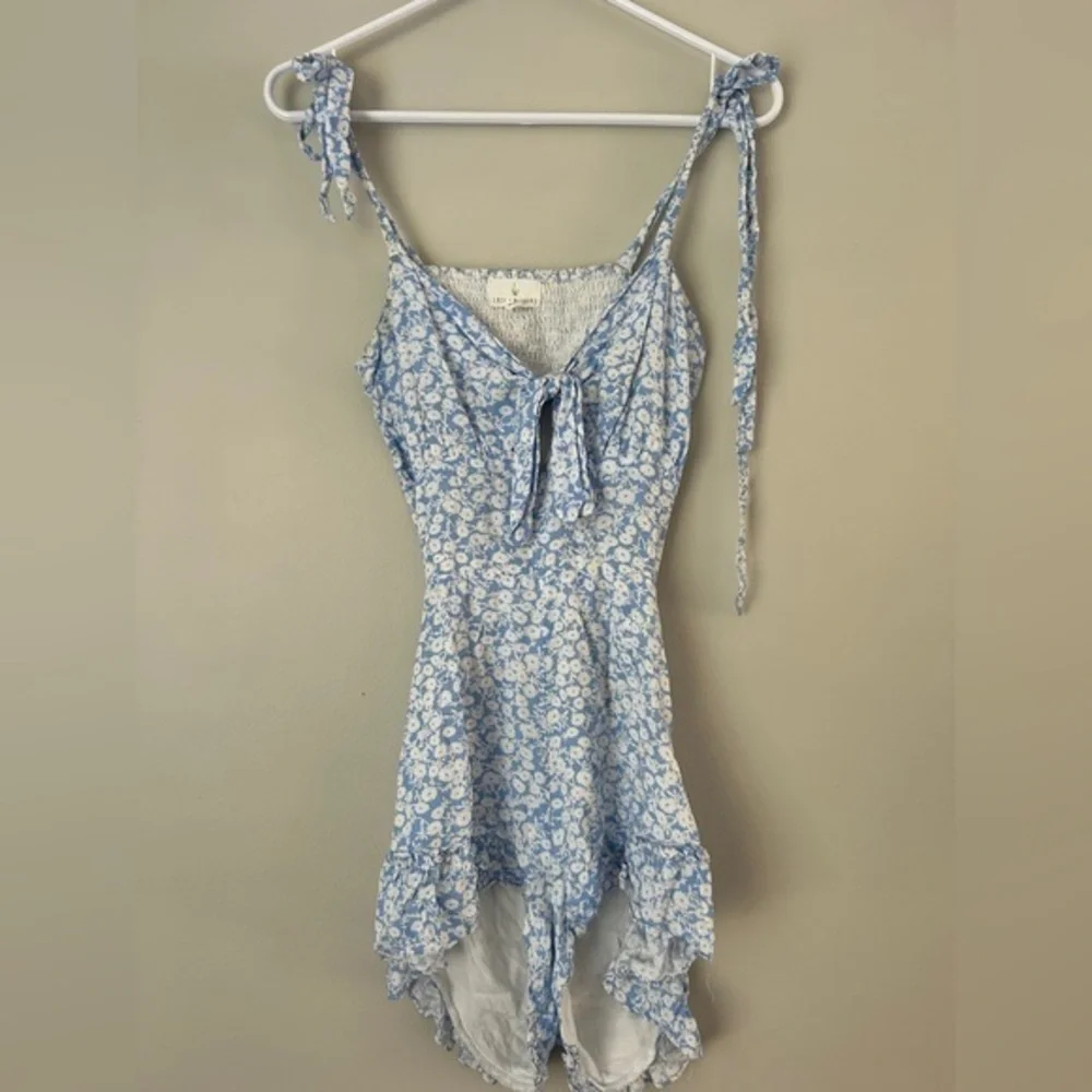 Lost‎ + wonder Blue Floral jumpsuit